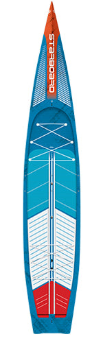 2025 STARBOARD SUP 14'0" X 29.5" SPRINT BLUE CARBON SANDWICH SUP BOARD WITH CARRYING CASE